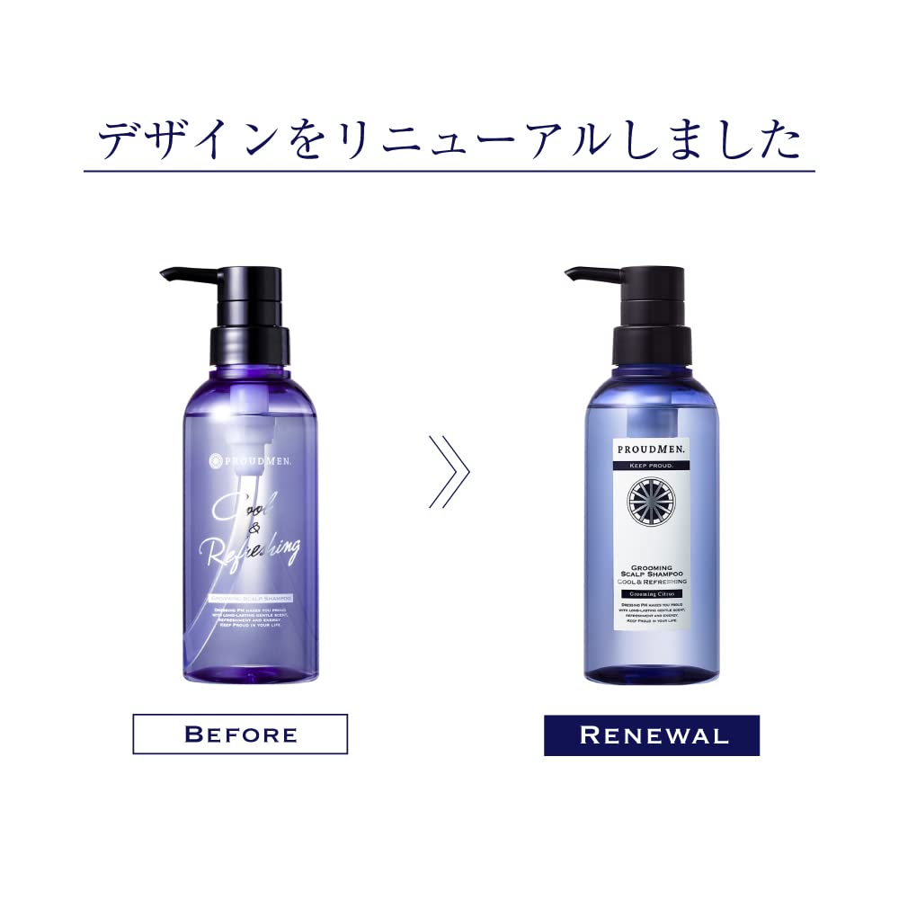 프라우드맨 쿨링 스칼프 샴푸 쿨앤리프레싱 300ml 남성용 이미지 3