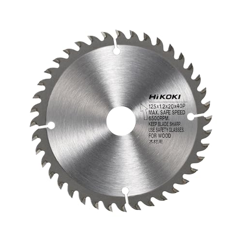 하이코키 목재용 원형톱날 0040-2525 125mm 40날 집진 원형톱용