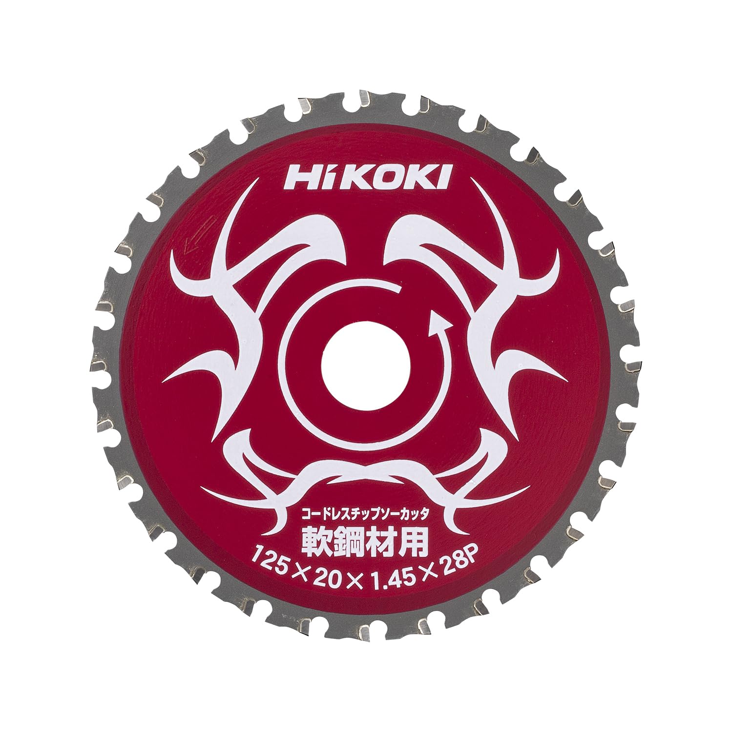 하이코키 연강재용 팁쏘 125mm 28날 무선커터용 0032-7713