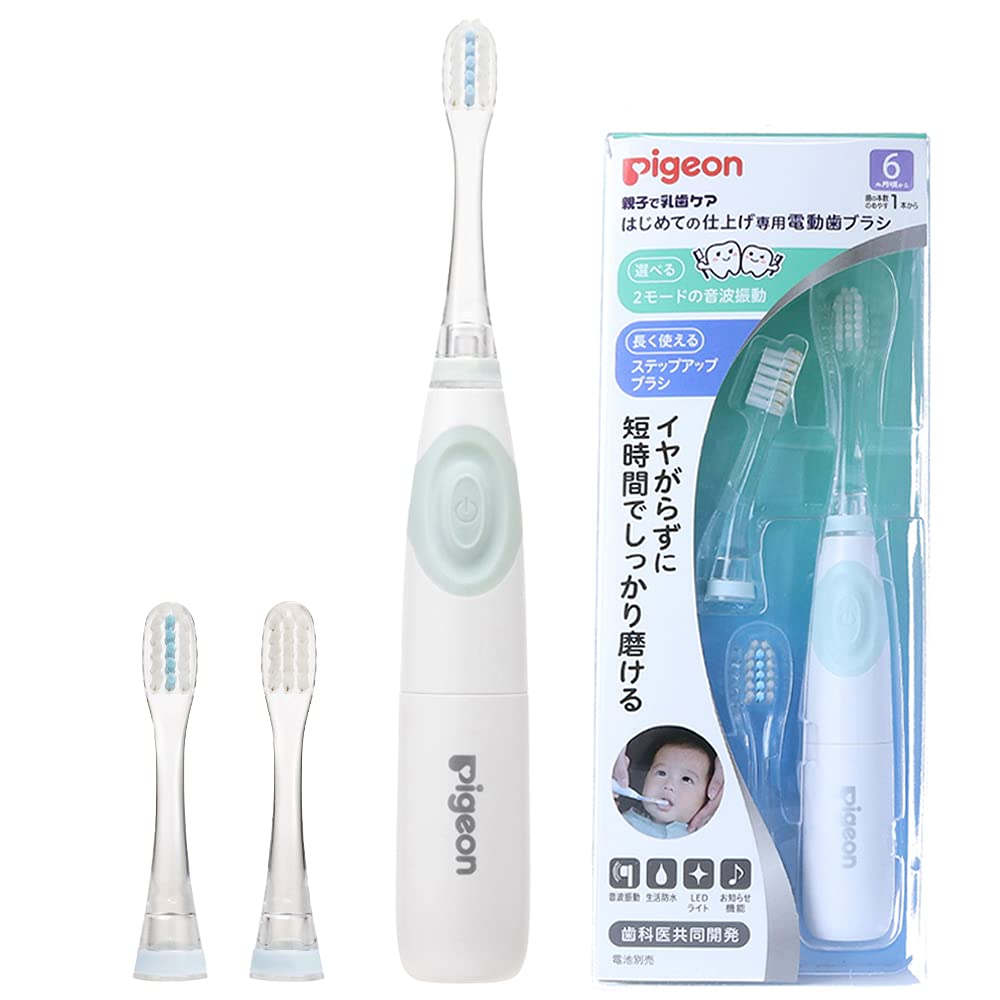 피죤 처음하는 마무리 전동칫솔 그린 6개월 본체 1