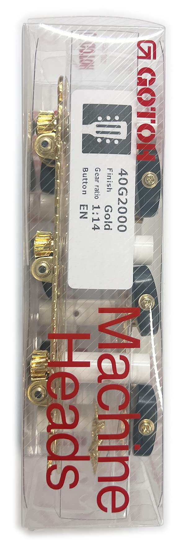 고토 클래식 기타 헤드머신 40G2000 39mm EN 노브 골드 이미지 3