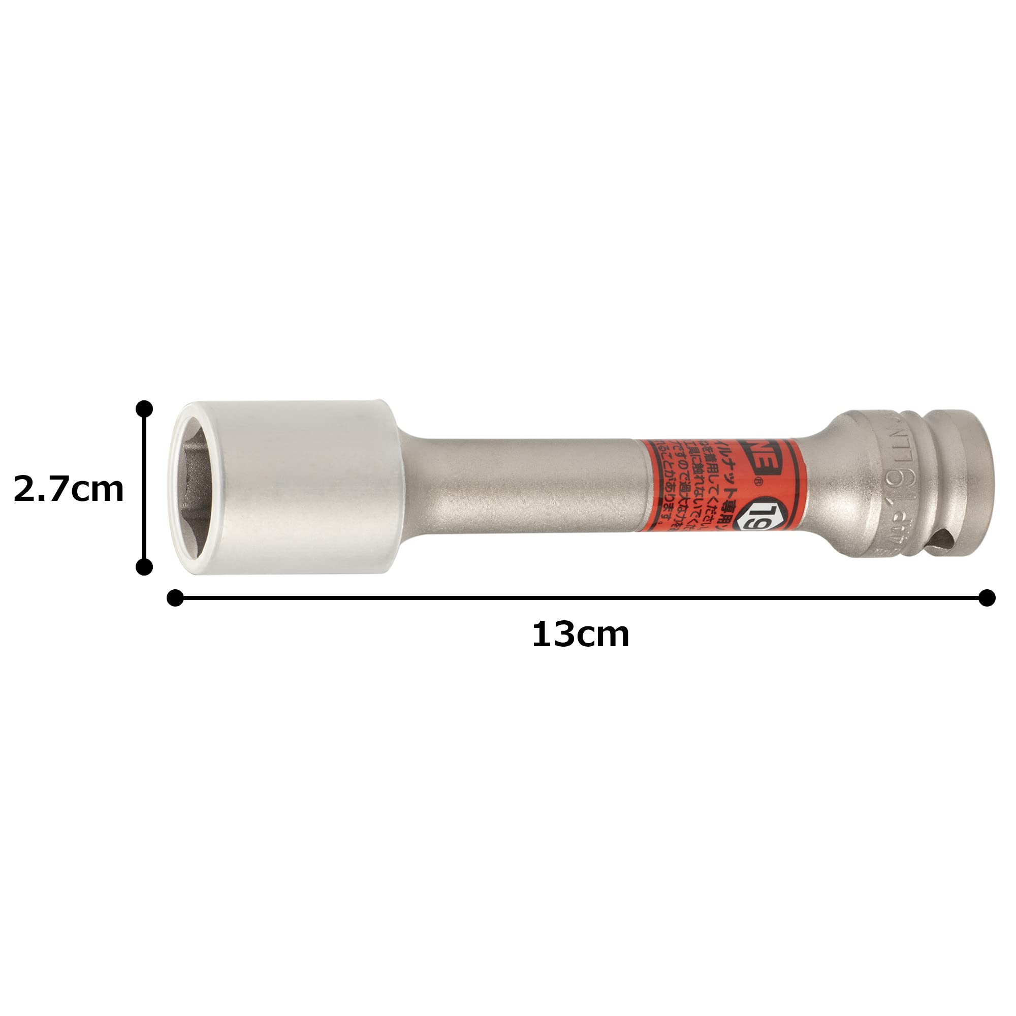 토네 4AP-19LLN 레드 19mm 임팩트 휠너트 소켓 프로텍터형 12.7mm 이미지 4