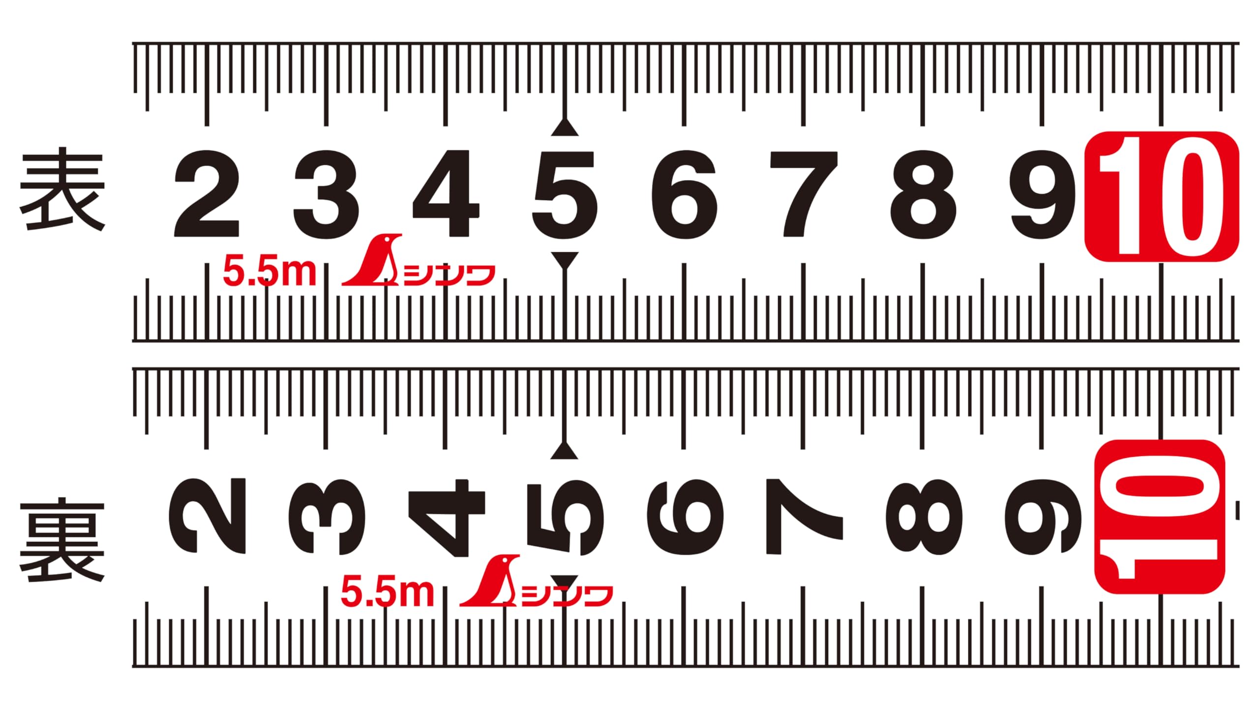 신와 타프기어 SD 80874 25mm 5.5m 줄자 이미지 3