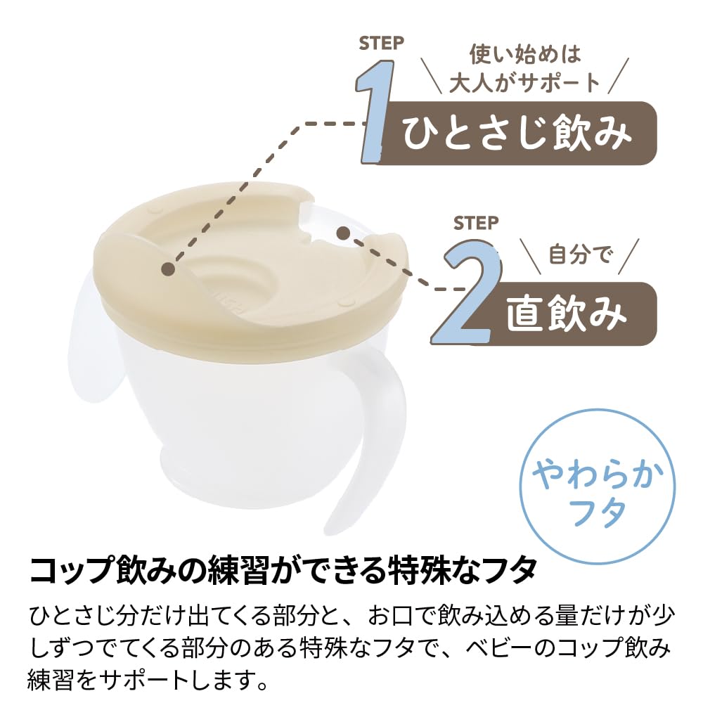 리첼 트라이 컵 마스터 세트 곰 120777 130ml 빨대컵 각인 없음 이미지 4