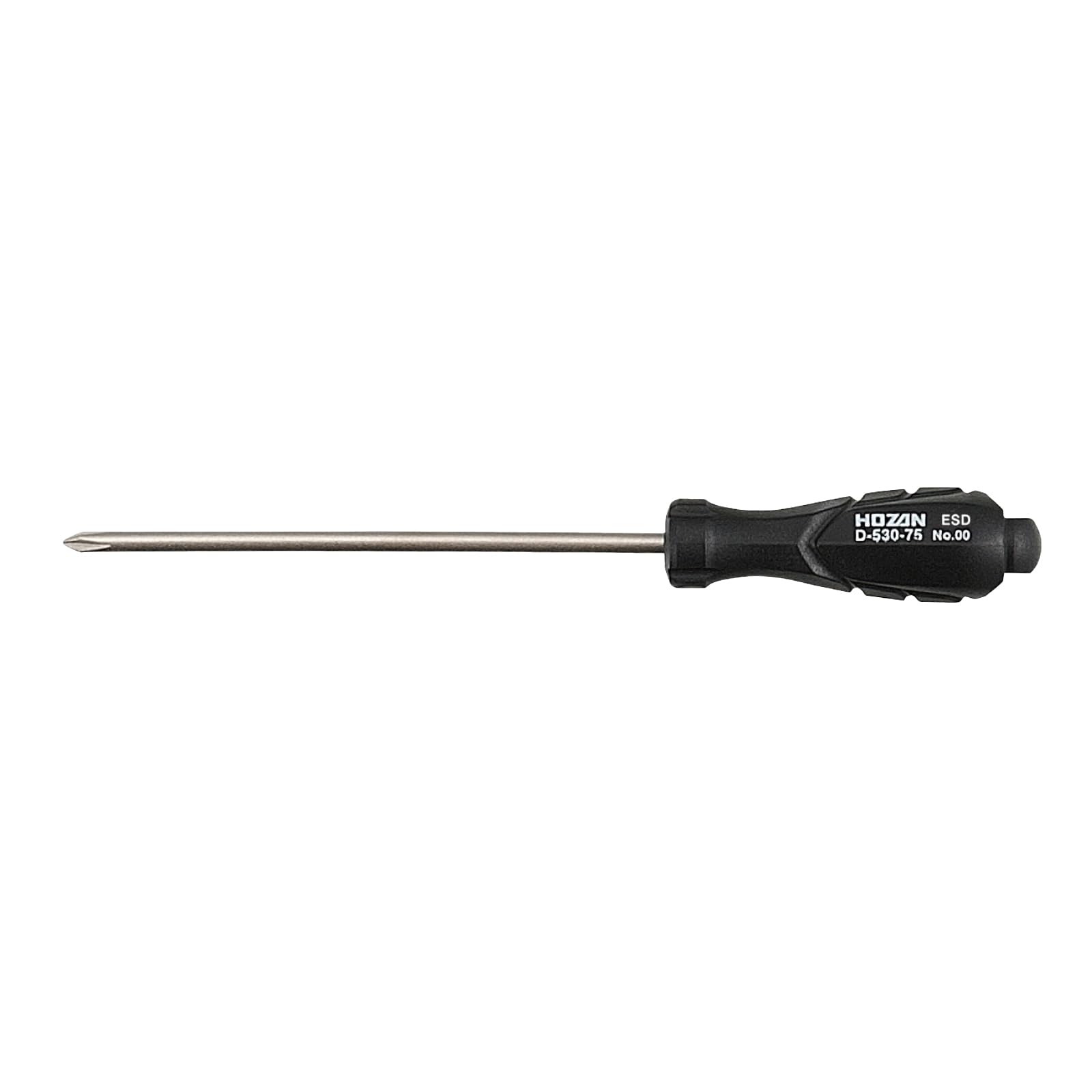 호잔 정밀 십자 드라이버 D-530-75 No.00 No.00 75 mm 수동 드라이버