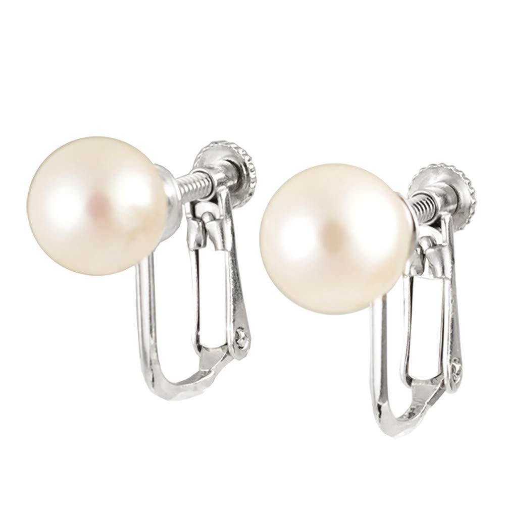 교세라 실버 아코야 진주 귀걸이 7.0mm 7.5mm
