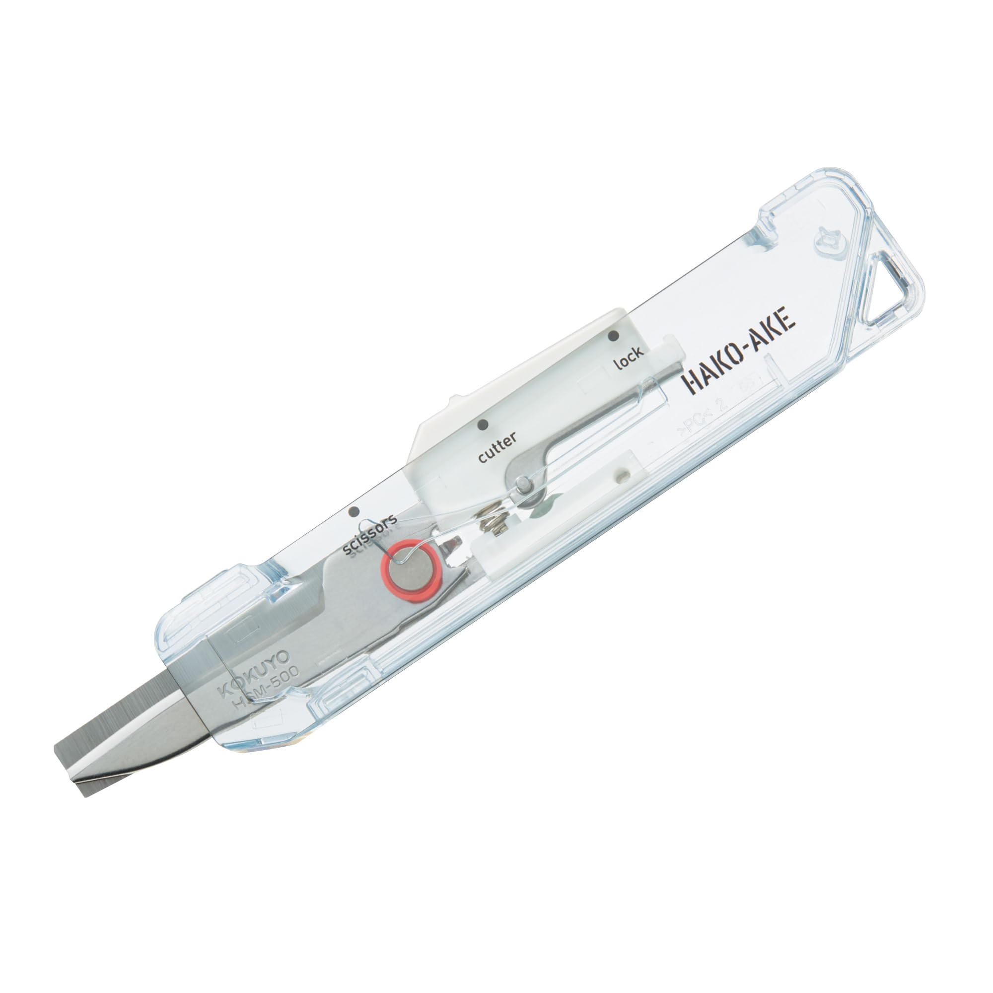 코쿠요 HSM-500TM-W 화이트 2WAY 휴대용 가위 커터 스탠다드 칼날