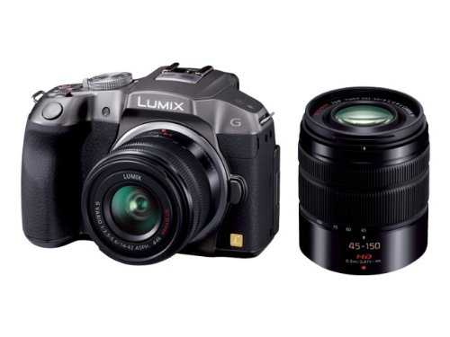 [중고] 파나소닉 루믹스 실버 DMC-G6W 미러리스 카메라 14-42mm 45-150mm 렌즈킷