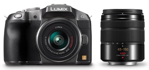 [중고] 파나소닉 루믹스 실버 DMC-G6W 미러리스 카메라 14-42mm 45-150mm 렌즈킷 이미지 2