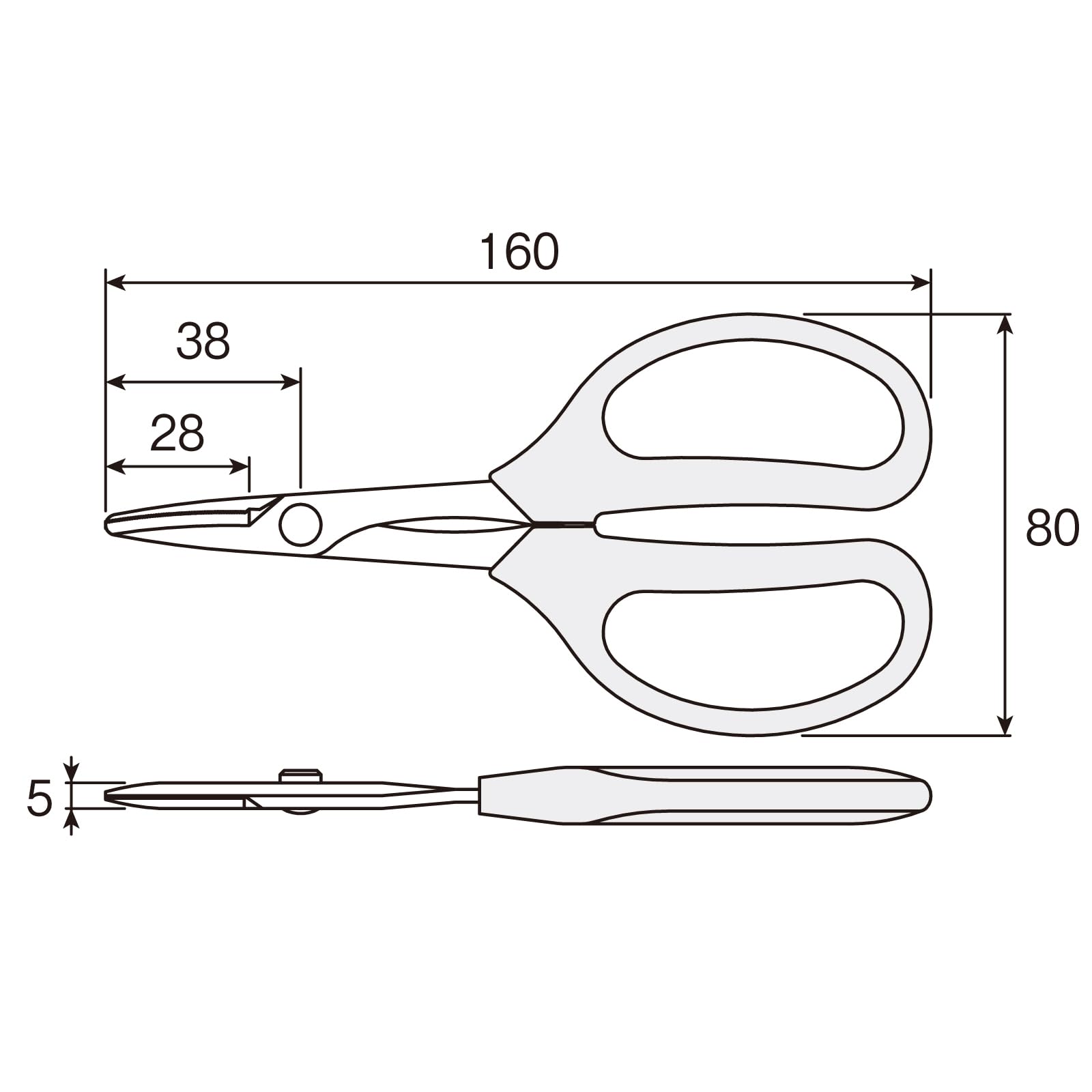 호잔 헤비스니프 N-841 만능가위 톱니날 전장 160mm 이미지 6