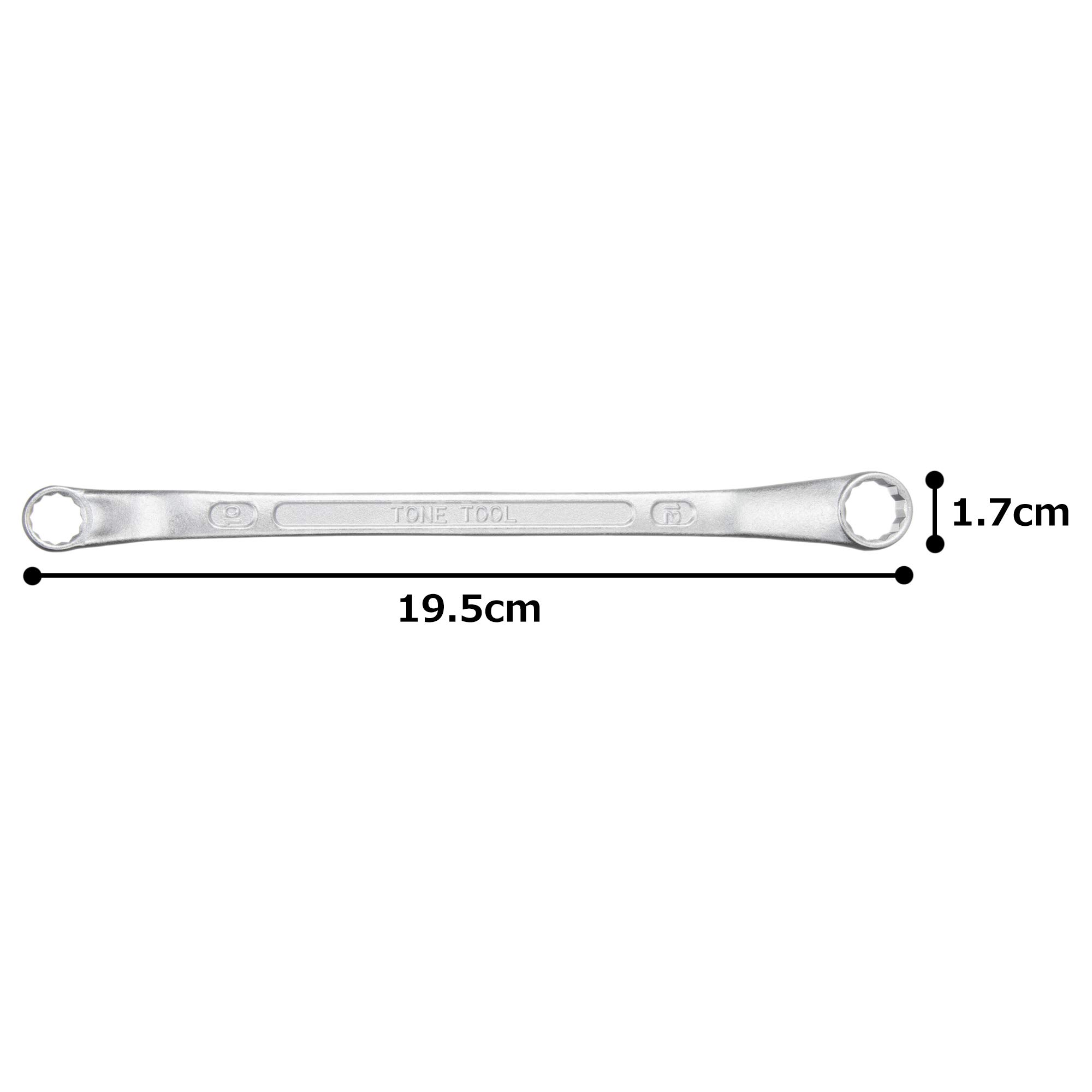 토네 M45-1012 10x12mm 45도 롱 옵셋렌치 이미지 6