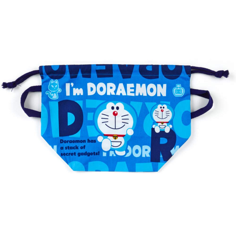 산리오 도라에몽 도시락 주머니 블루