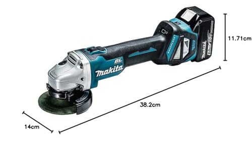 마키타 GA412DZ 18V 100mm 충전식 디스크 그라인더 슬라이드스위치 무선집진연동 이미지 6