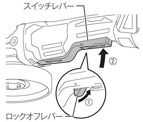 마키타 GA412DZ 18V 100mm 충전식 디스크 그라인더 슬라이드스위치 무선집진연동 이미지 4