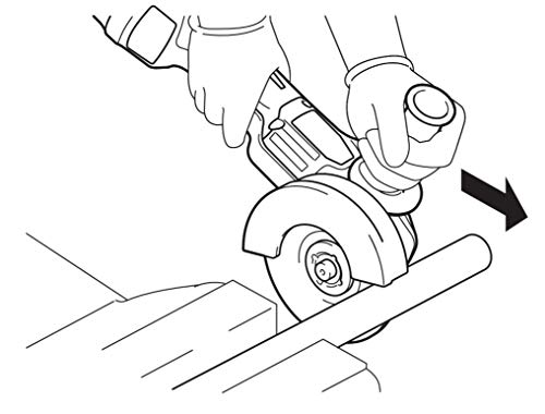 마키타 GA412DZ 18V 100mm 충전식 디스크 그라인더 슬라이드스위치 무선집진연동 이미지 5