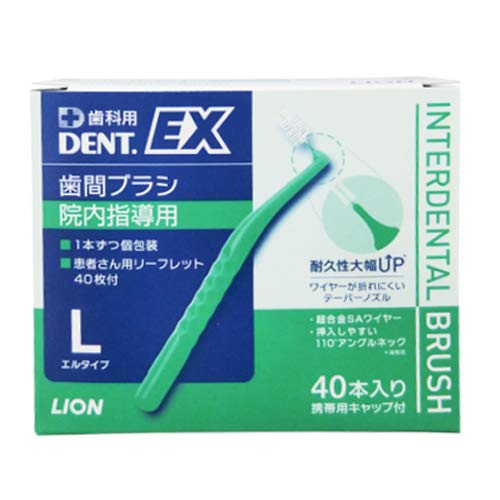 라이온 DENT EX 치간칫솔 그린 L 40입 1