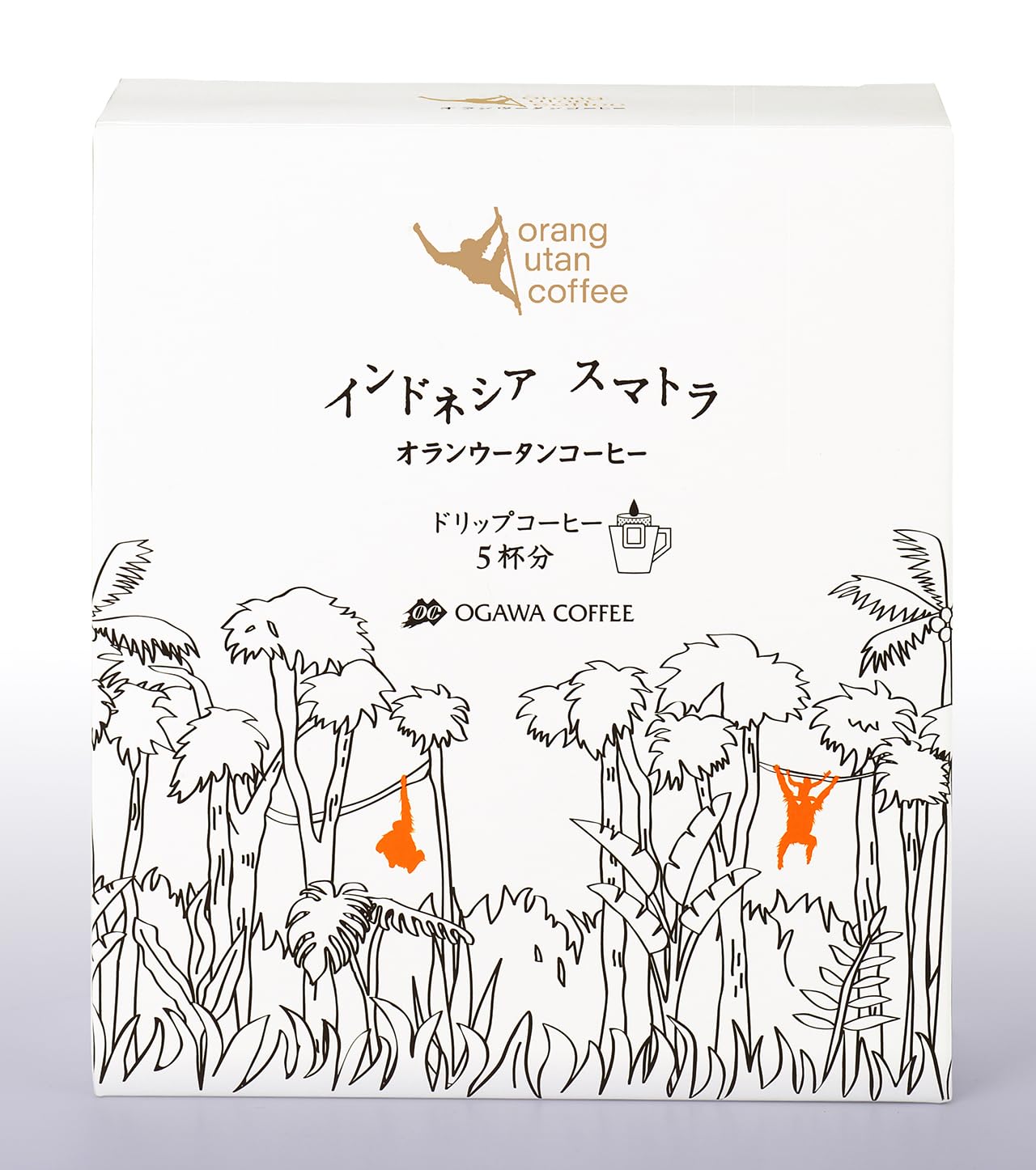 오가와커피 인도네시아 수마트라 오랑우탄 드립커피 40g 12.6 cm