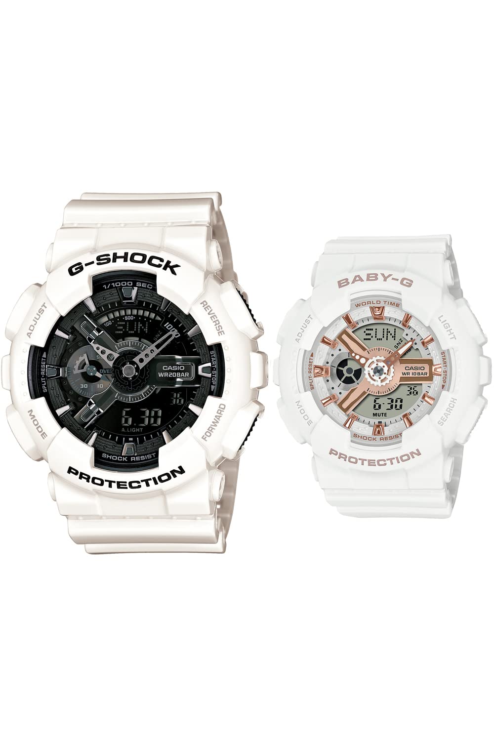 카시오 지샥 G-SHOCK 베이비지 GA110GW7AJF 커플시계 화이트 블랙 핑크 화이트