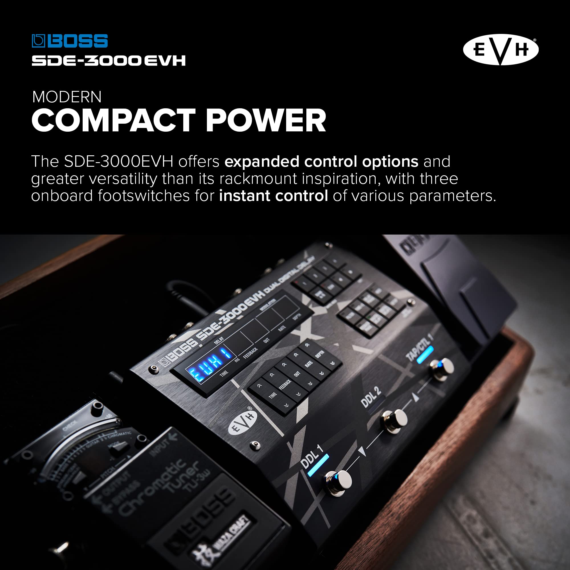 보스 SDE-3000EVH 듀얼 디지털 딜레이 페달 이미지 8