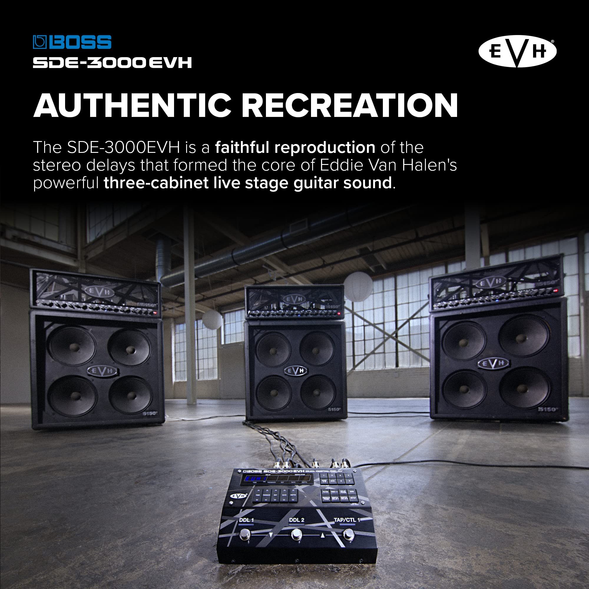 보스 SDE-3000EVH 듀얼 디지털 딜레이 페달 이미지 3