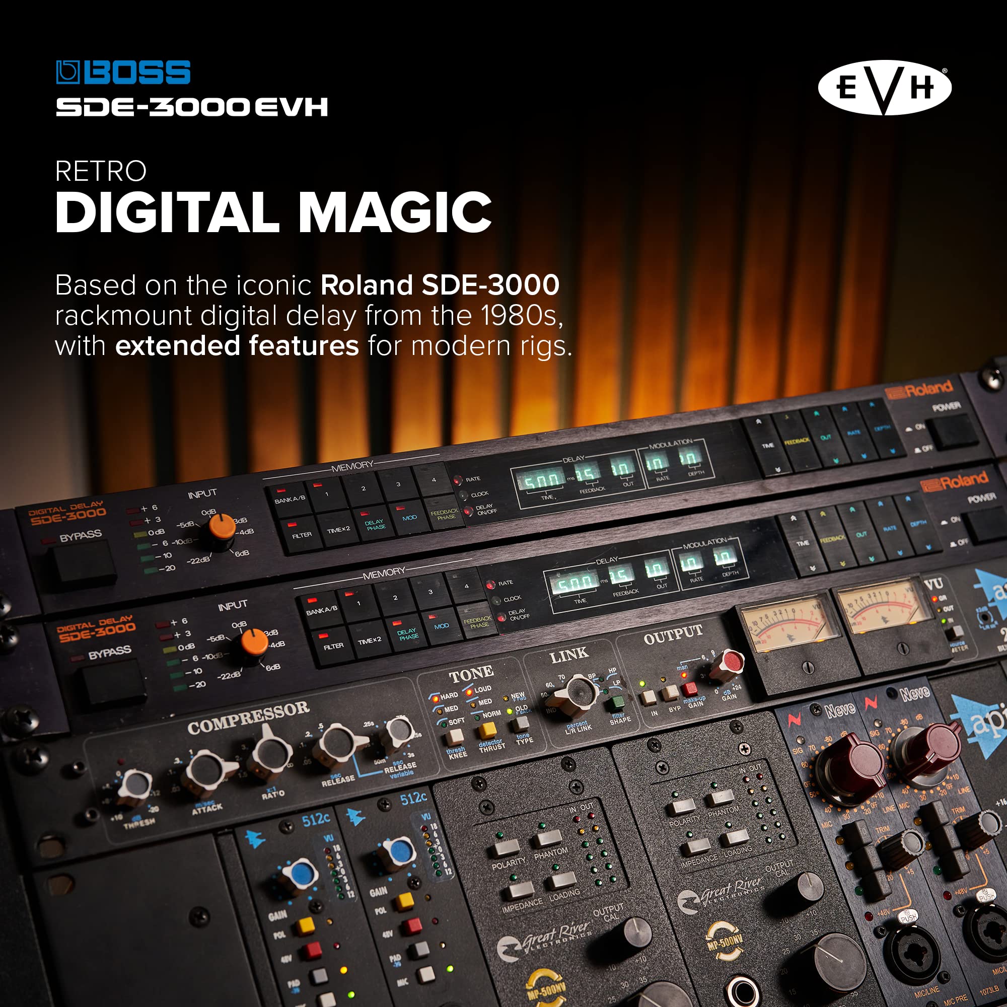 보스 SDE-3000EVH 듀얼 디지털 딜레이 페달 이미지 4