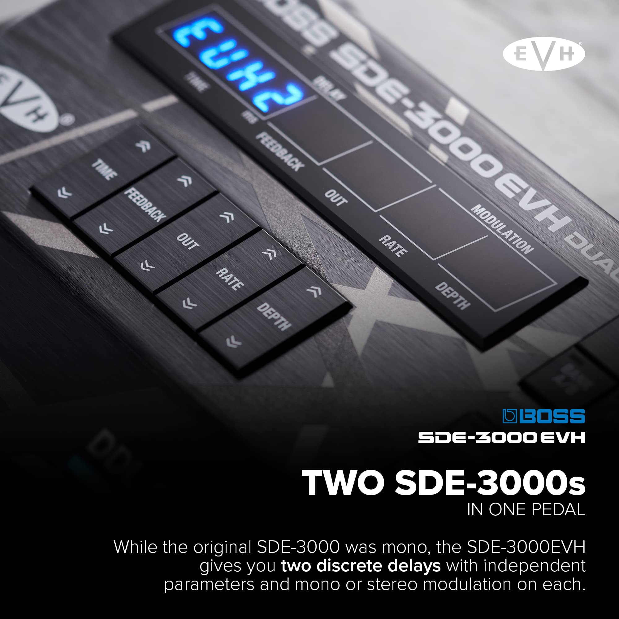 보스 SDE-3000EVH 듀얼 디지털 딜레이 페달 이미지 6