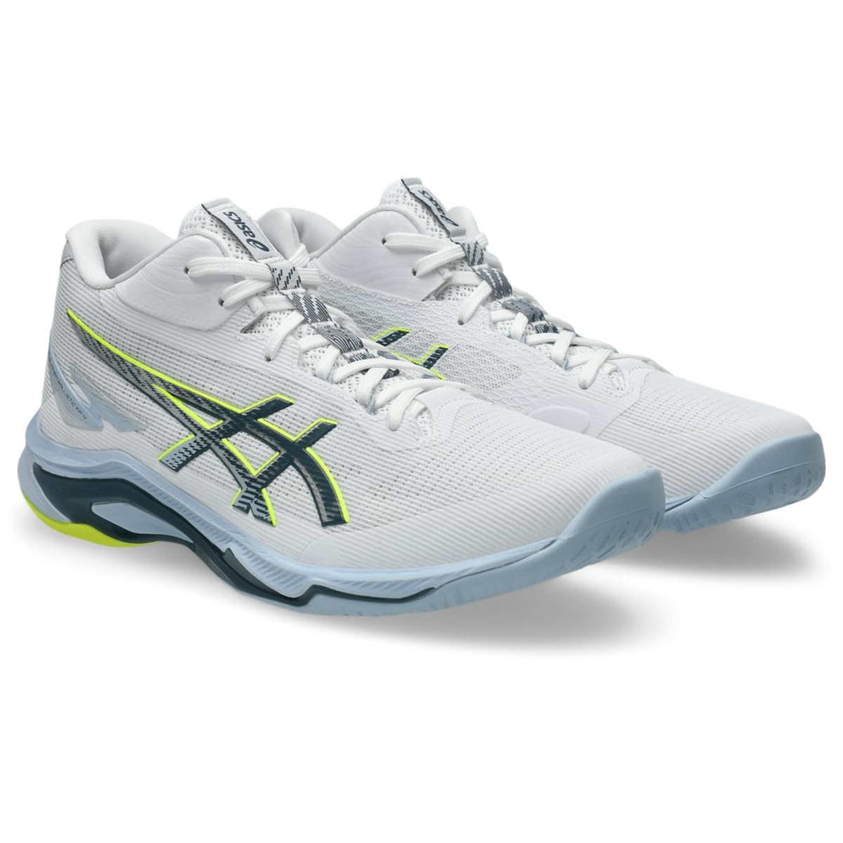 아식스 배구화 넷버너 발리스틱 FF MT 4 31.0 cm 화이트/로우인디고 이미지 2