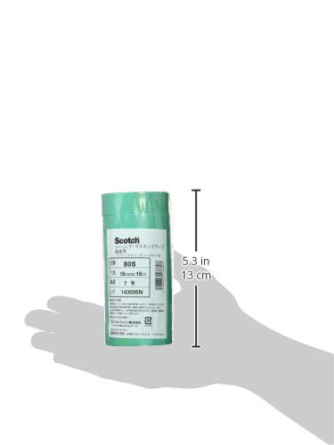 3M 80S 마스킹테이프 18mm 18m 거친면용 18mm 이미지 4