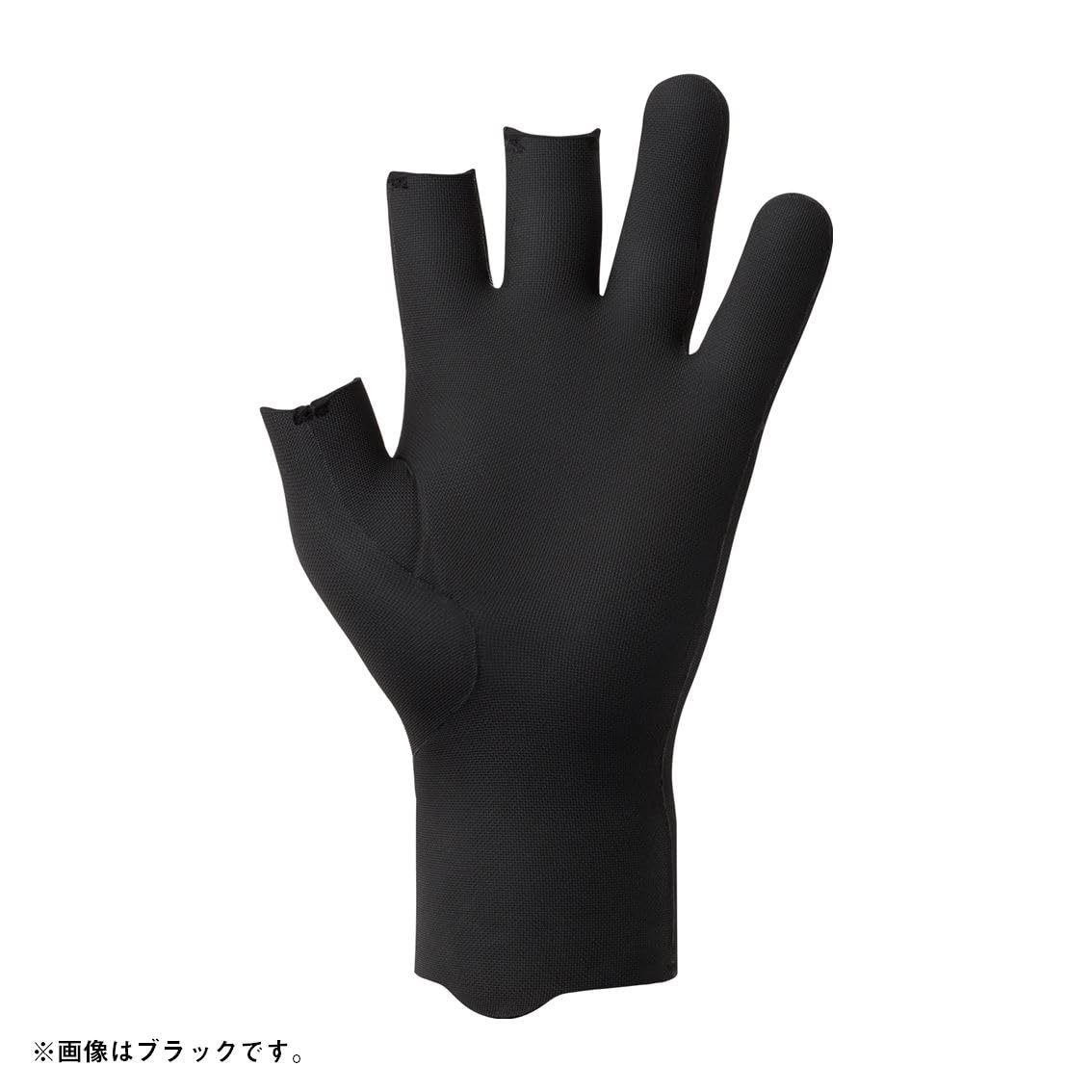 다이와 블랙 DG-2125W 2XL 3본 컷 낚시 장갑 이미지 2