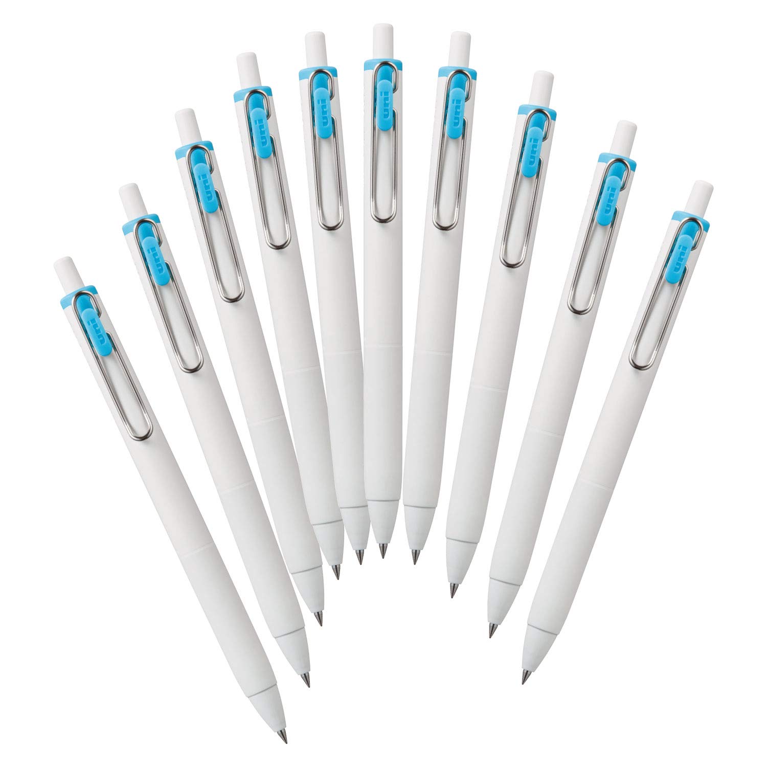 미쓰비시 연필 유니볼원 스카이블루 UMNS05.48 0.5mm 젤펜 10개입 본체 단품