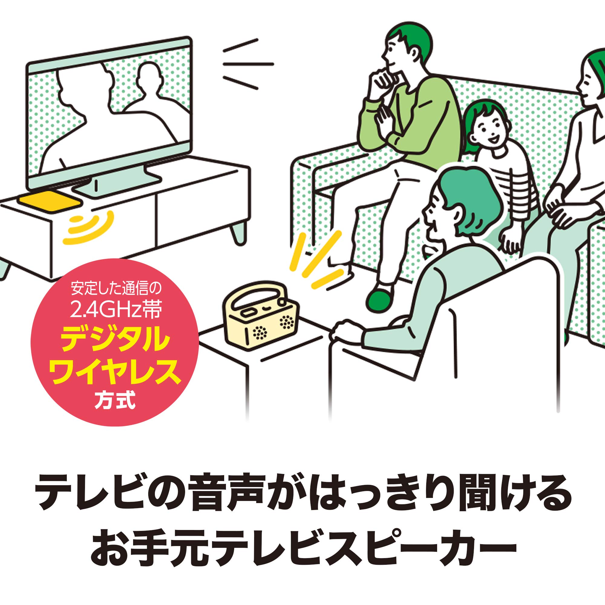 오디오테크니카 사운드어시스트 화이트 AT-SP767XTV 무선 TV 스피커 이미지 2