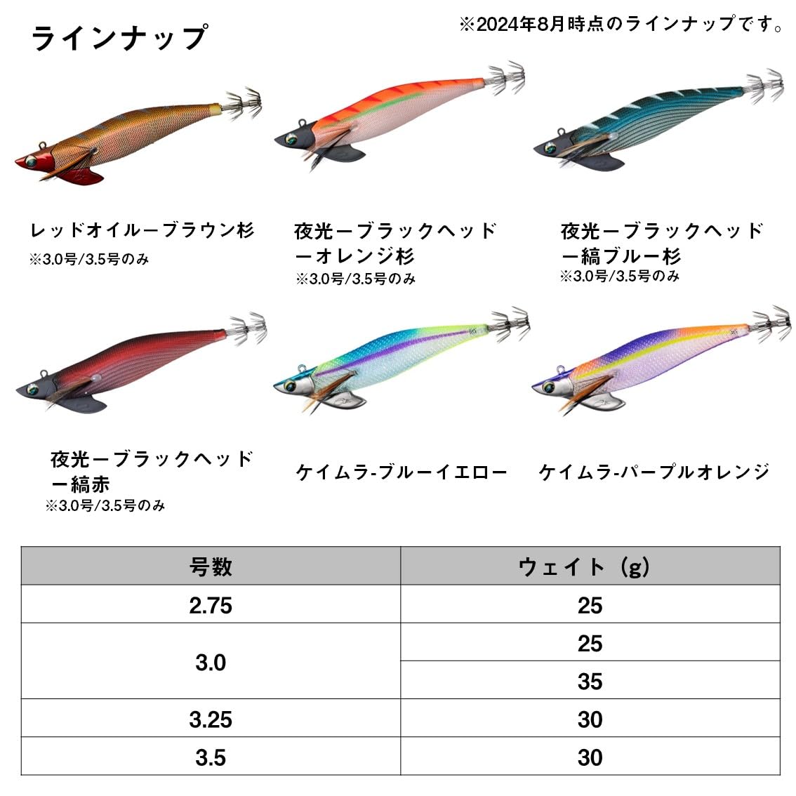 다이와 에메랄다스 보트2 야광 퍼플 3.0호 25g 에기 이미지 7