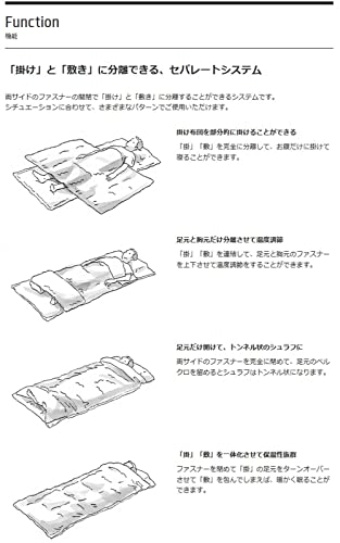 [중고] 스노우피크 세퍼레이트 오프톤 와이드 침낭 워셔블 다운 방재 스티커포함 이미지 8