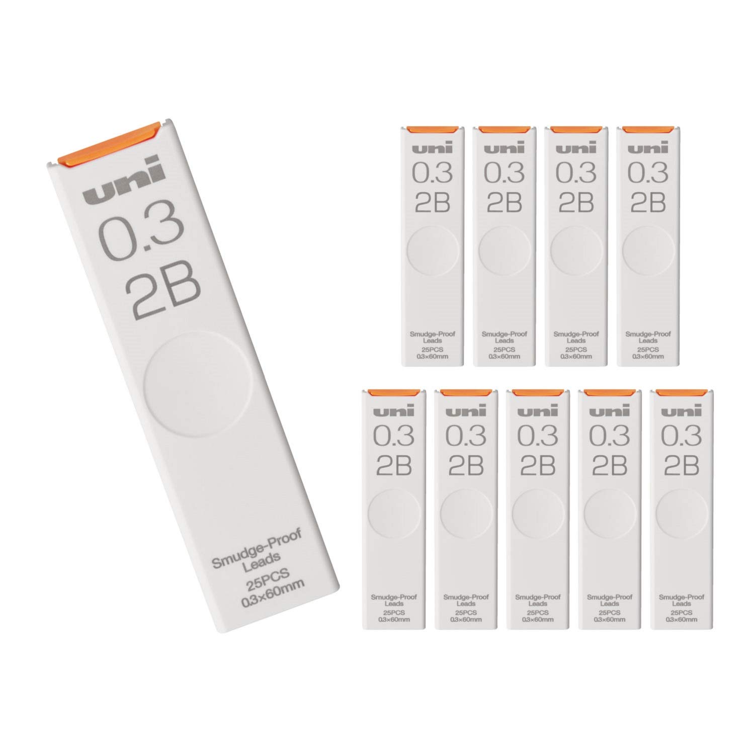 미쓰비시 연필 유니 ULS03252B 0.3mm 2B 샤프심
