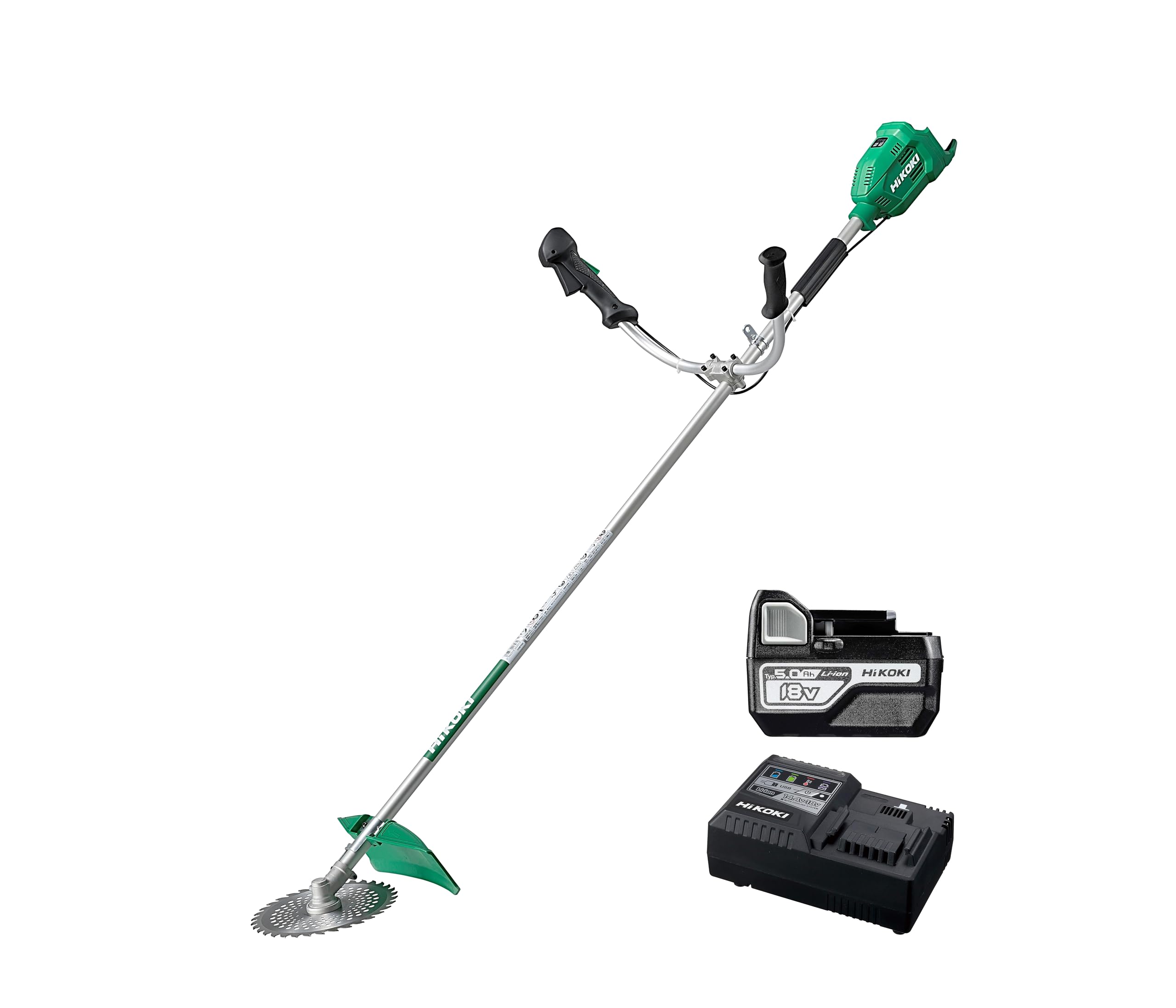 하이코키 CG18DA JC 18V 230mm 양손핸들 충전 예초기 배터리 충전기 세트
