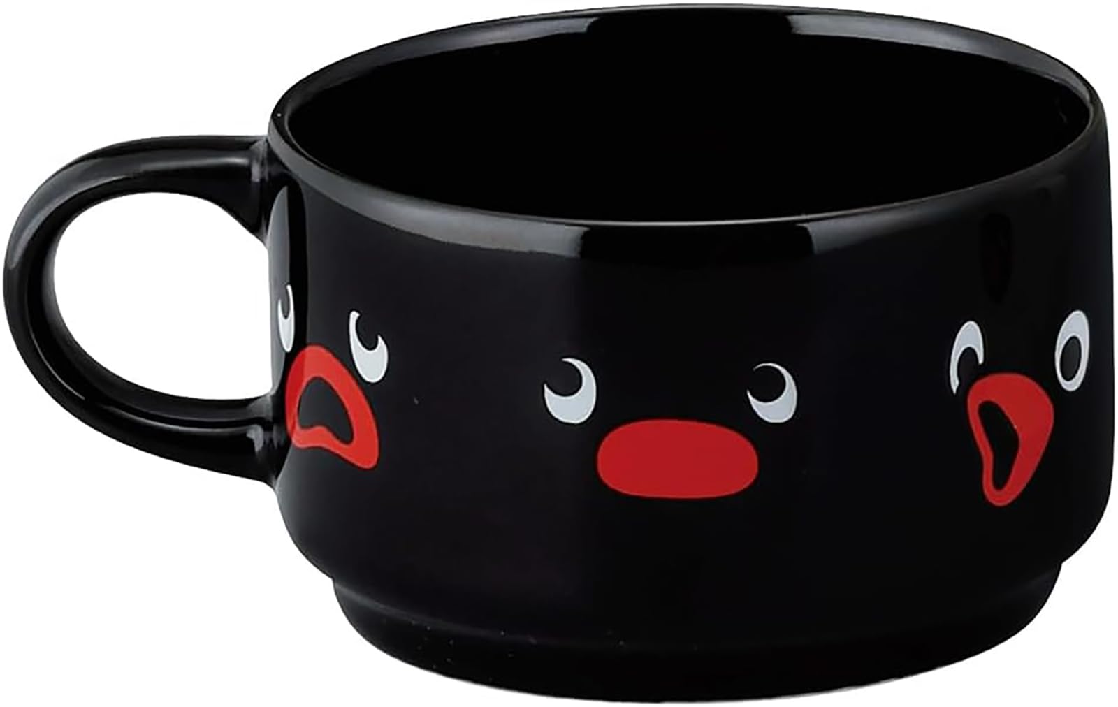 야마카 핑구 페이스 머그컵 PG21-11 블랙 300ml 이미지 2