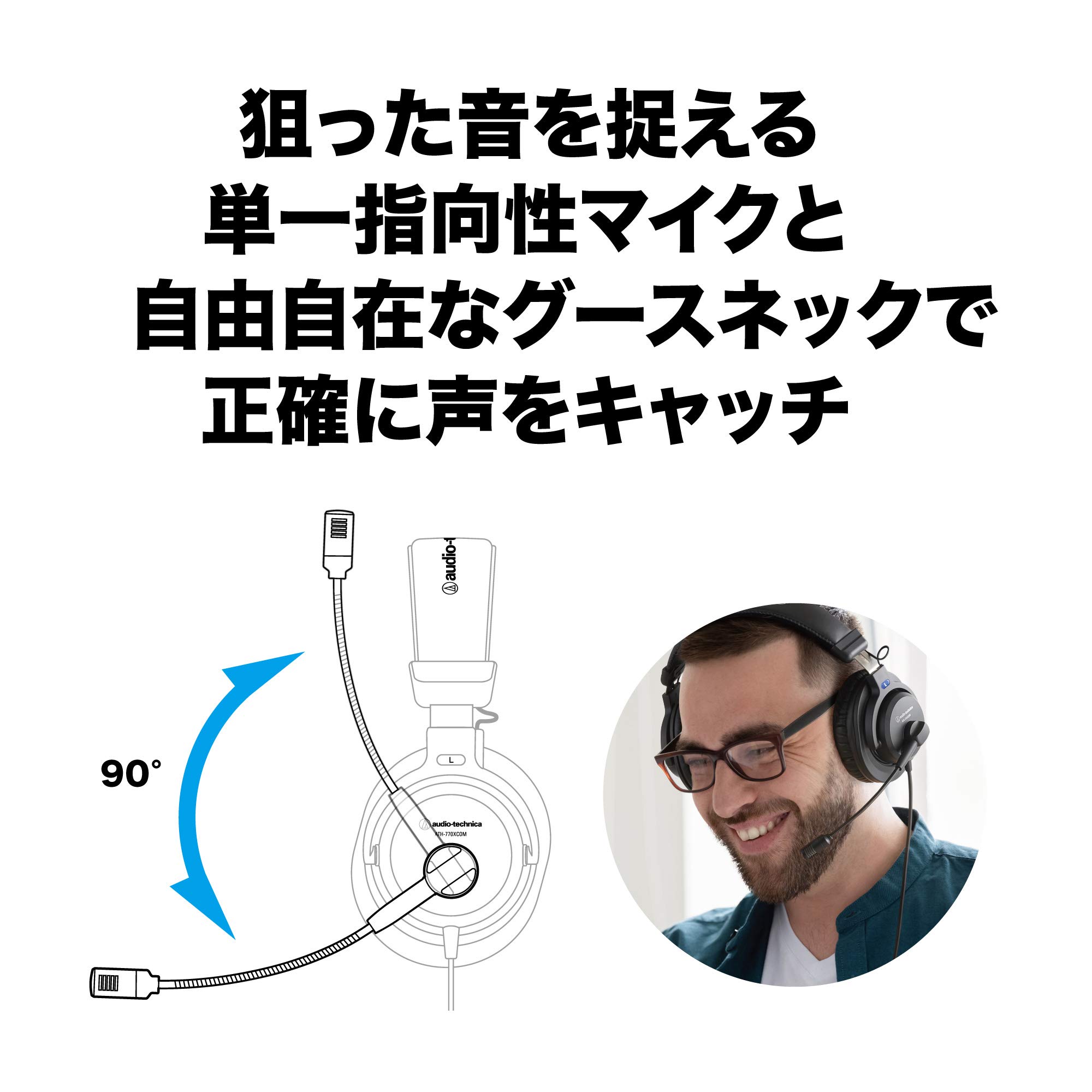 오디오테크니카 ATH-770XCOM 유선 헤드셋 이미지 3