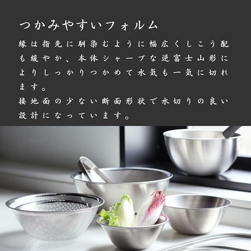 소리야나기 19cm 펀칭 스트레이너 채반 스테인리스 식기세척기사용 이미지 5