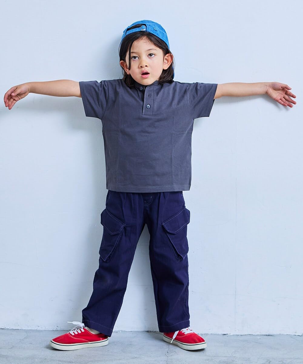 마키즈 COTTON from U.S.A 헨리넥 티셔츠 Ｄ２０베이지 140 이미지 8