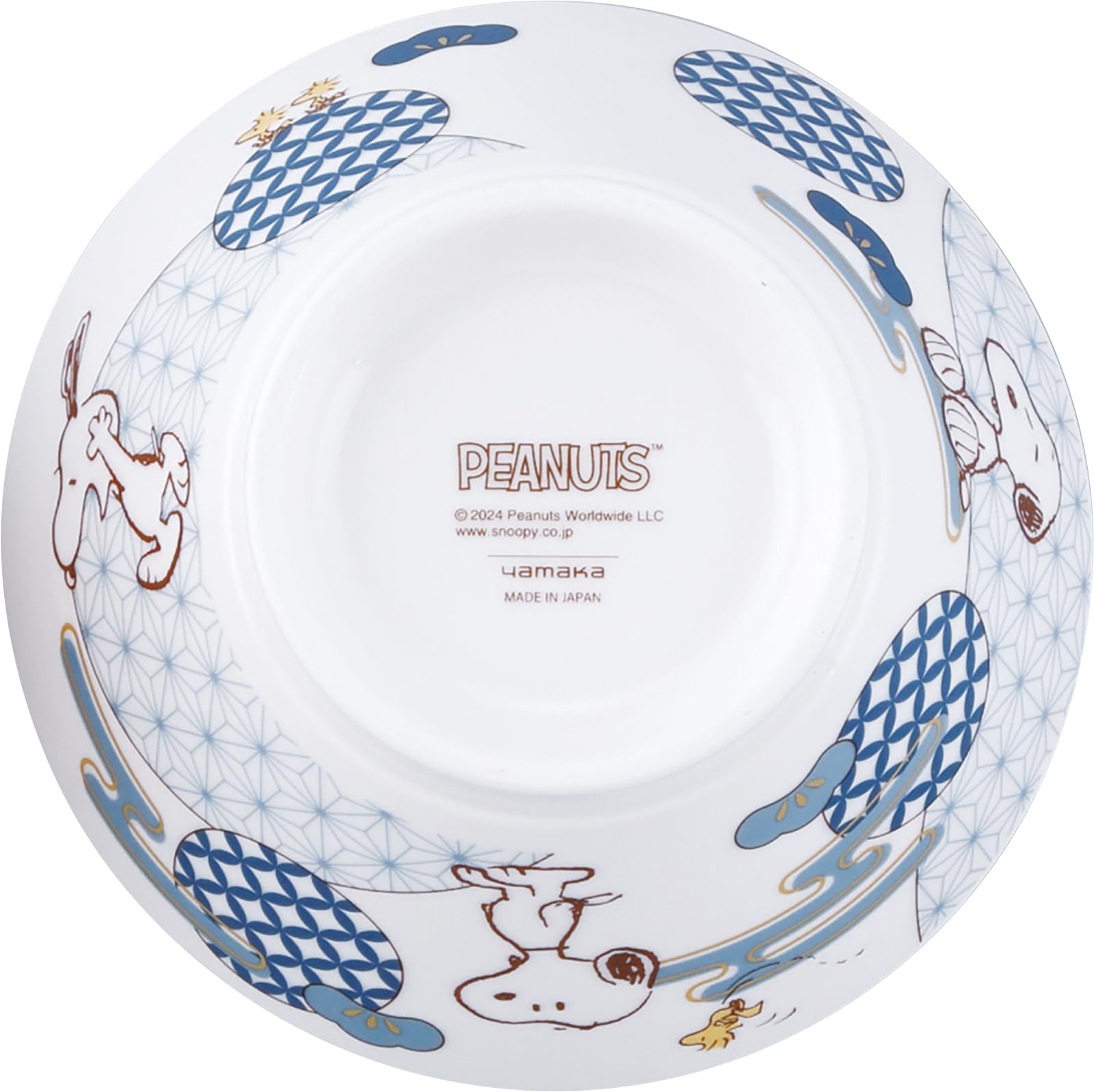 야마카 킷쇼 스누피 송청 SN2102-312 650ml 소형 덮밥그릇 오리엔탈 이미지 3