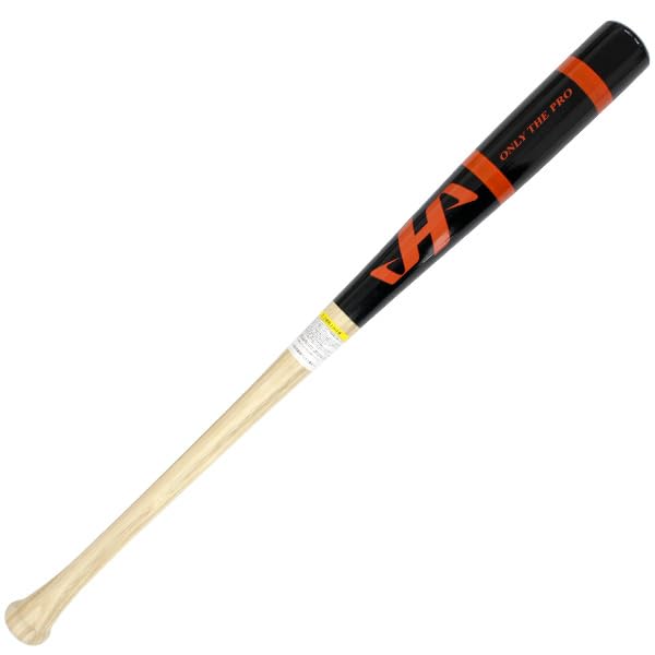 하타케야마 HT-ST26 블랙 오렌지 경식 나무 배트 84cm 900g E 블랙 오렌지