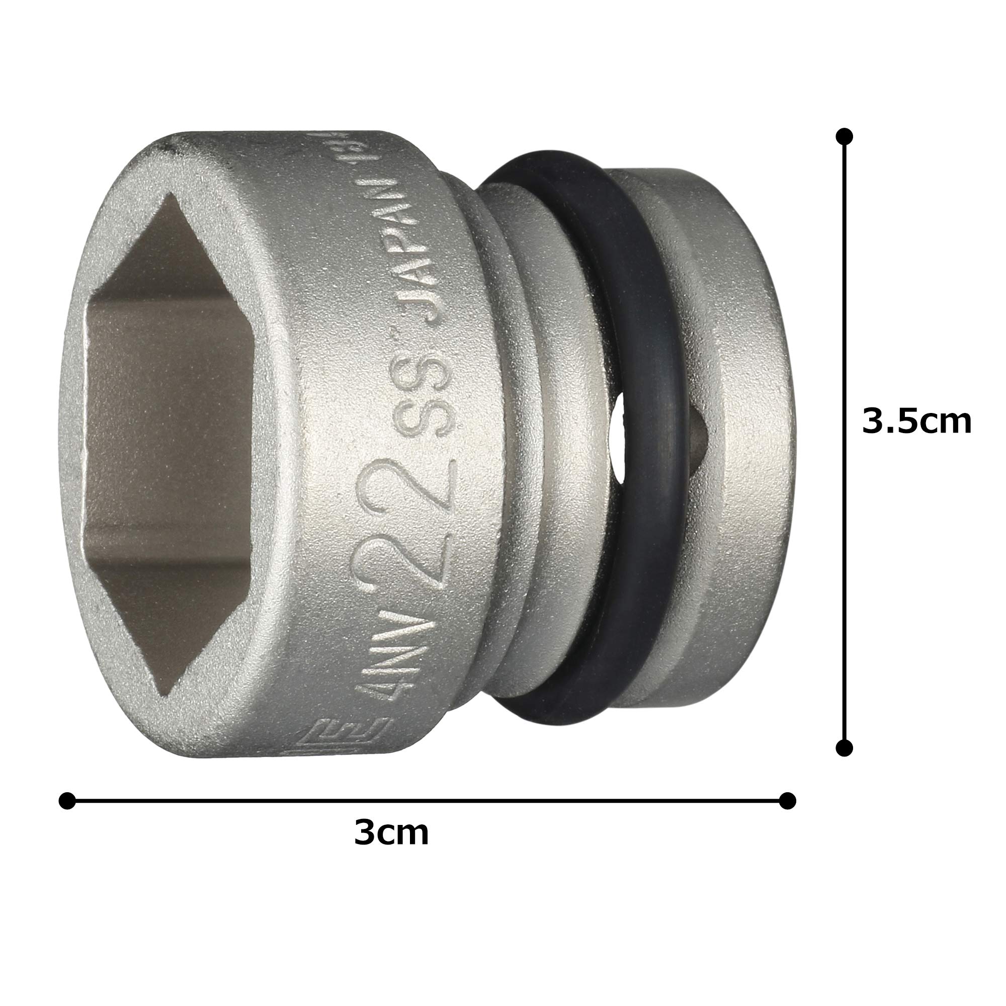 토네 4NV-22SS 임팩트 숏소켓 12.7mm 22mm 이미지 5