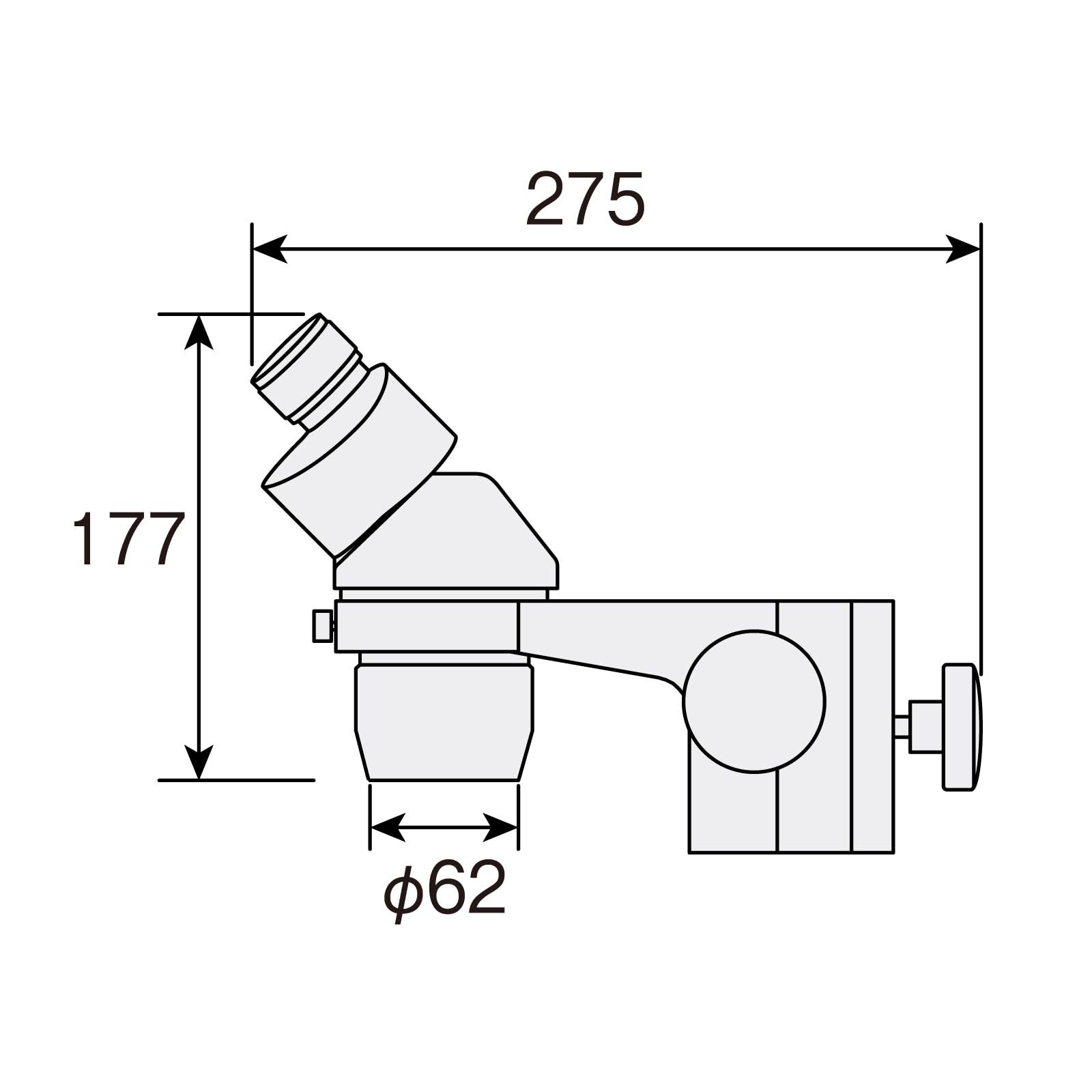 호잔 표준 경통 L-514 10배 20배 실체현미경 렌즈 32mm 이미지 2