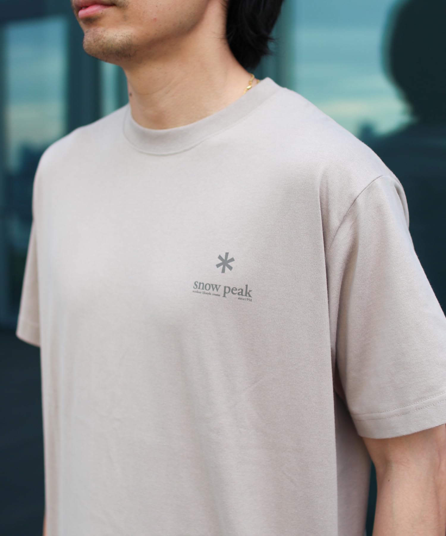 스노우피크 랜드락 설봉제 2026 봄 TS-26SU010 반팔 L Regular 베이지 L 이미지 3