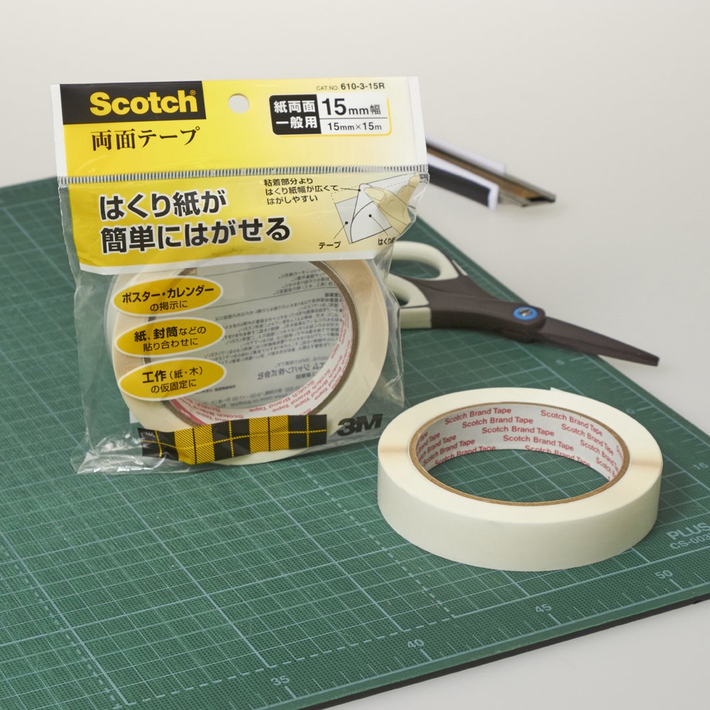 3M 스카치 양면테이프 610-3-15R 일반 양면테이프 15mm 폭 폭 15mm 단품 이미지 2