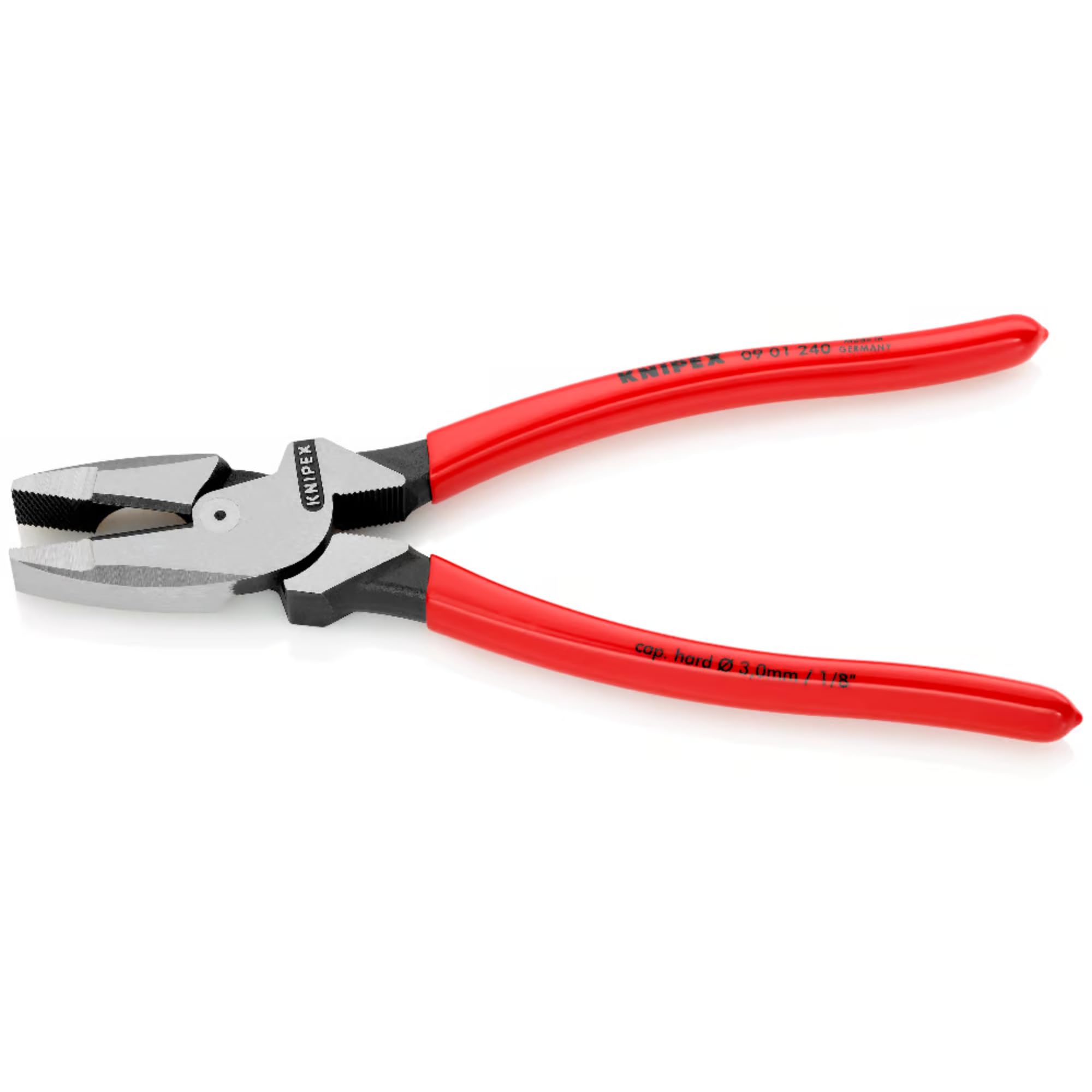 크니펙스 0901-240SB 플라스틱 코팅 핸들 240mm 가선공사용 강력 펜치 이미지 4