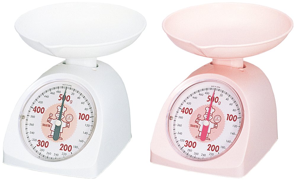 타니타 화이트 1345-WH 500g 아날로그 주방저울 2g 단위 500g까지 이미지 3