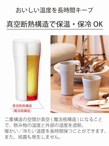 교세라 세라머그 화이트 CTB-42WH-AZ 420ml 진공 단열 텀블러 세라믹 코팅 이미지 6