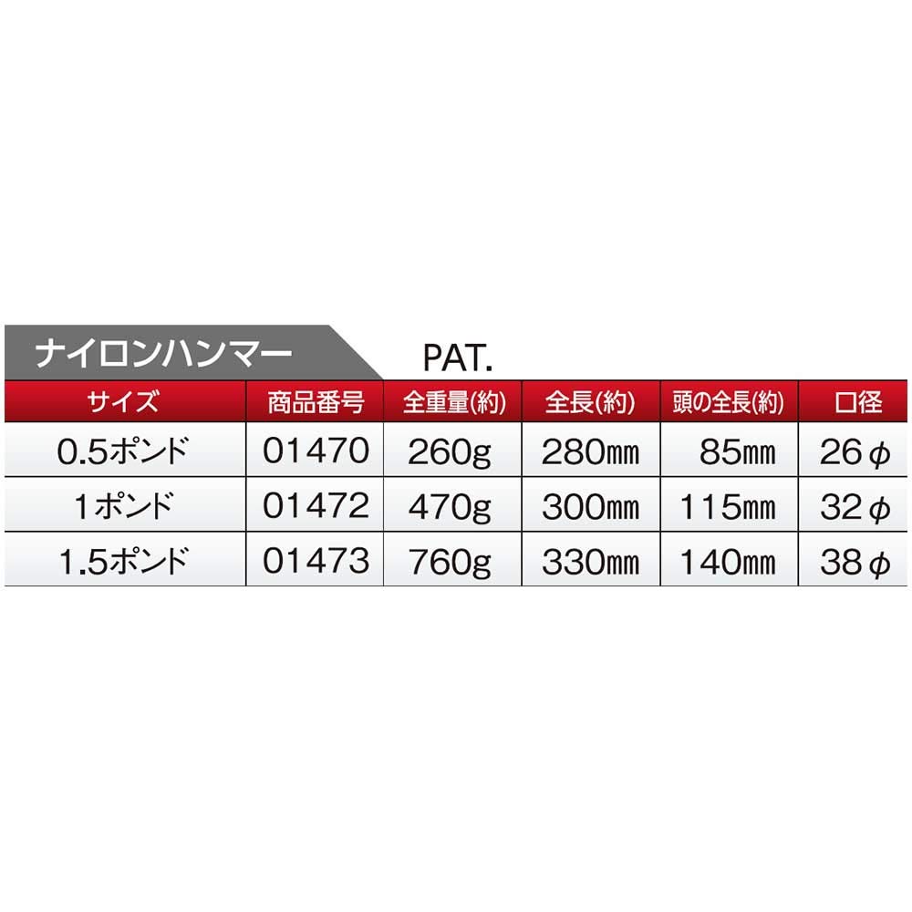 도규 나일론 망치 1P
