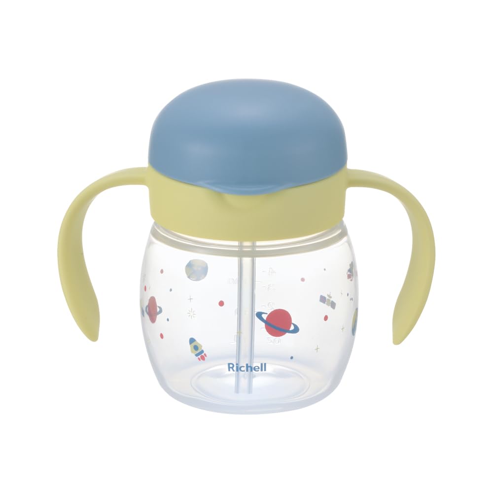 리첼 트라이 블루 200ml 빨대컵